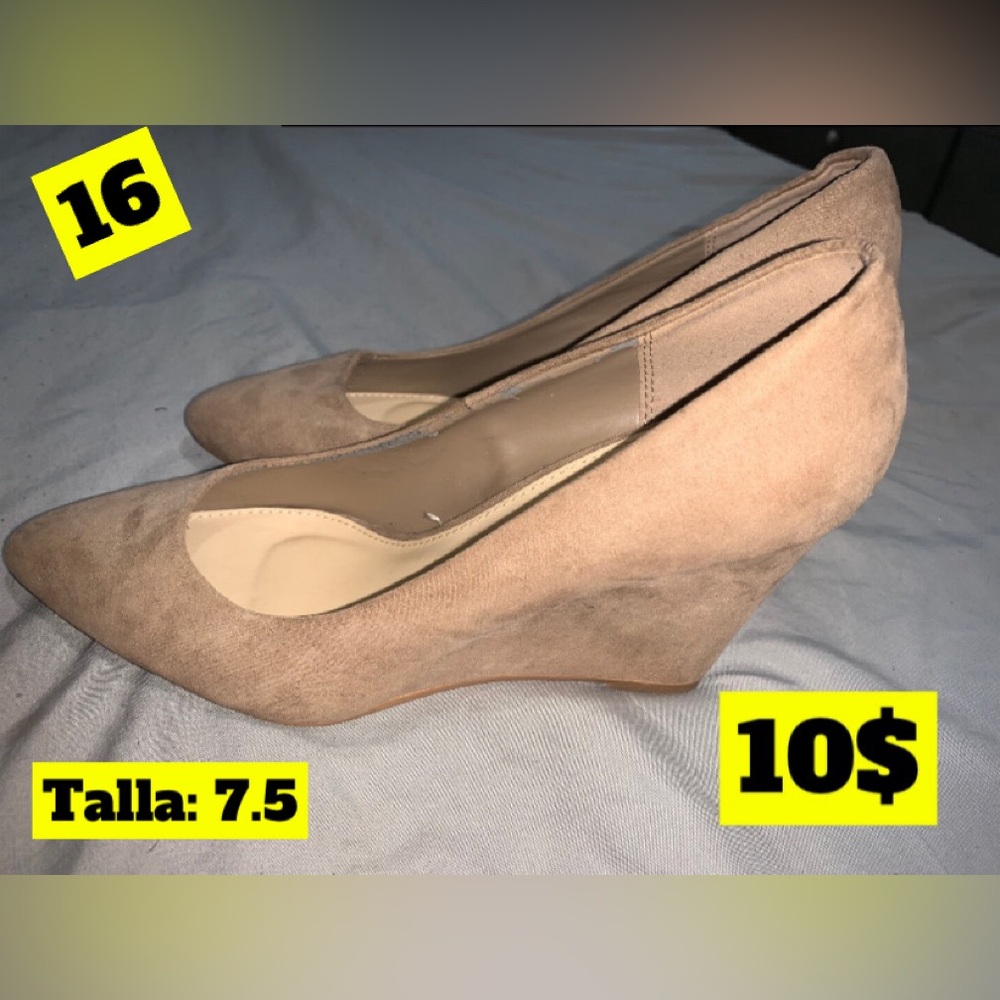 Beige heels